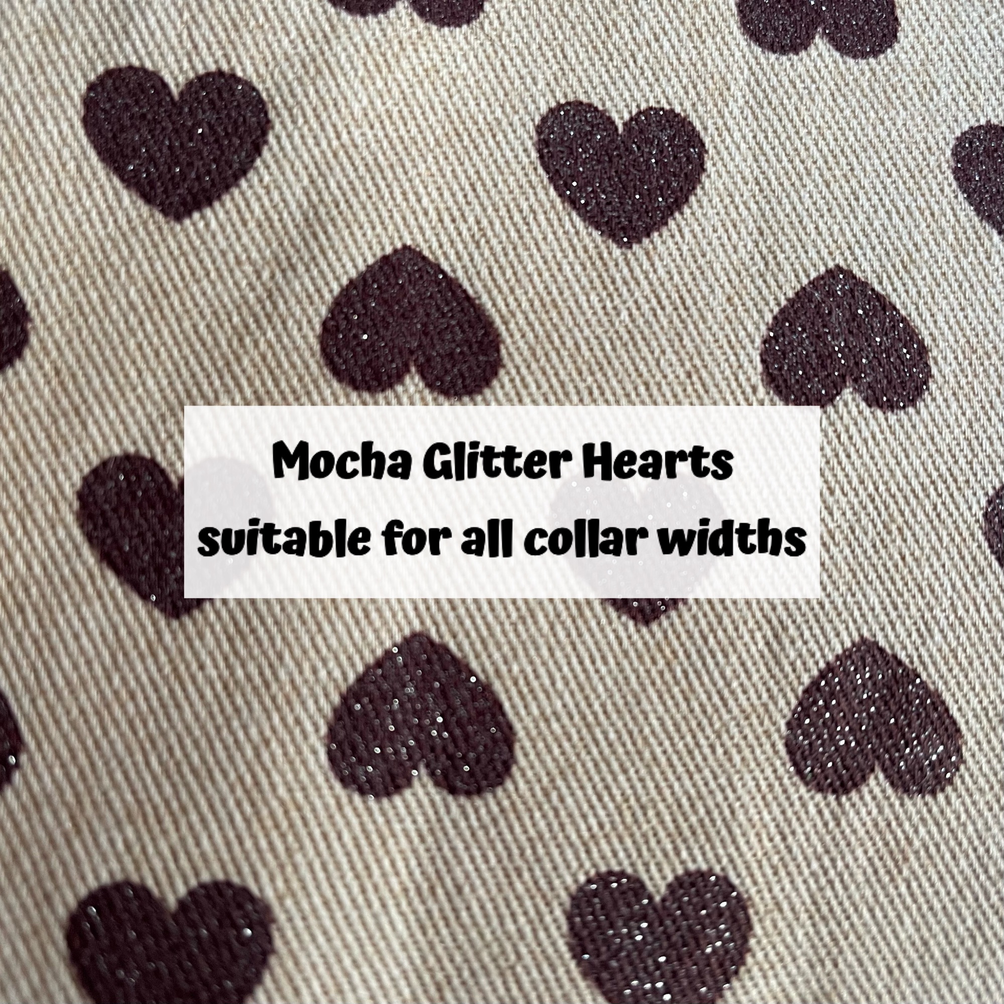 Mocha Glitter Hearts