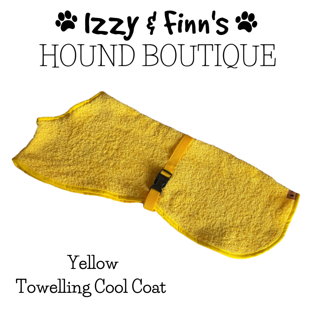 Ready Made - Yellow Towelling Cool Coat - Whippet 23"