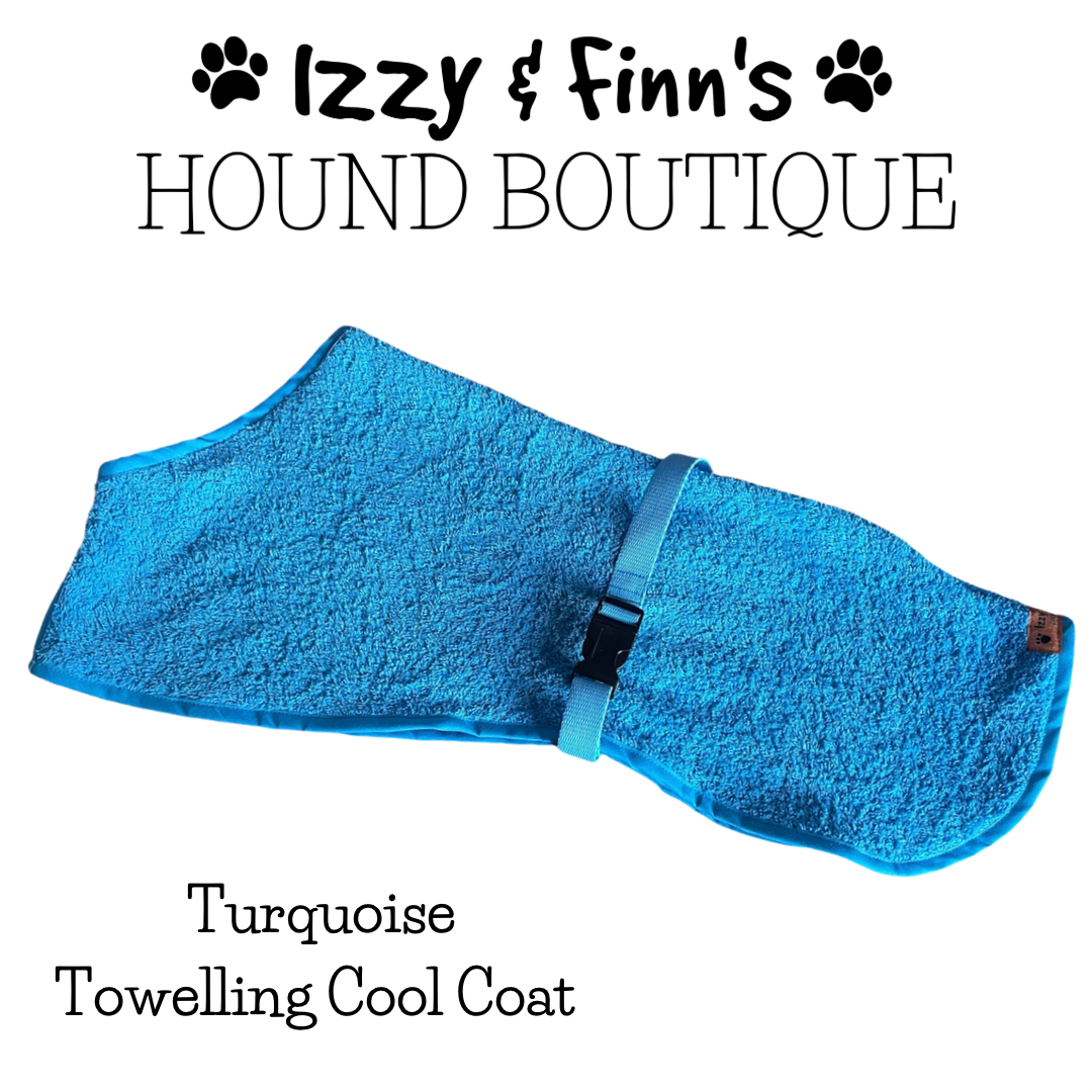 Ready Made - Turquoise Towelling Cool Coat - Whippet 23
