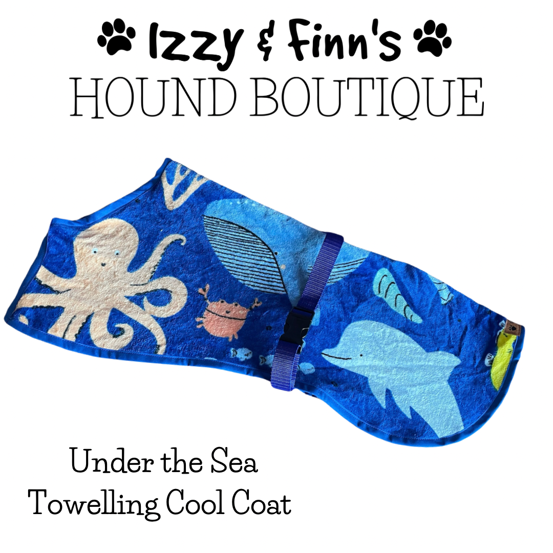 Ready Made - Under the Sea Towelling Cool Coats - Whippet 19" and 21" 