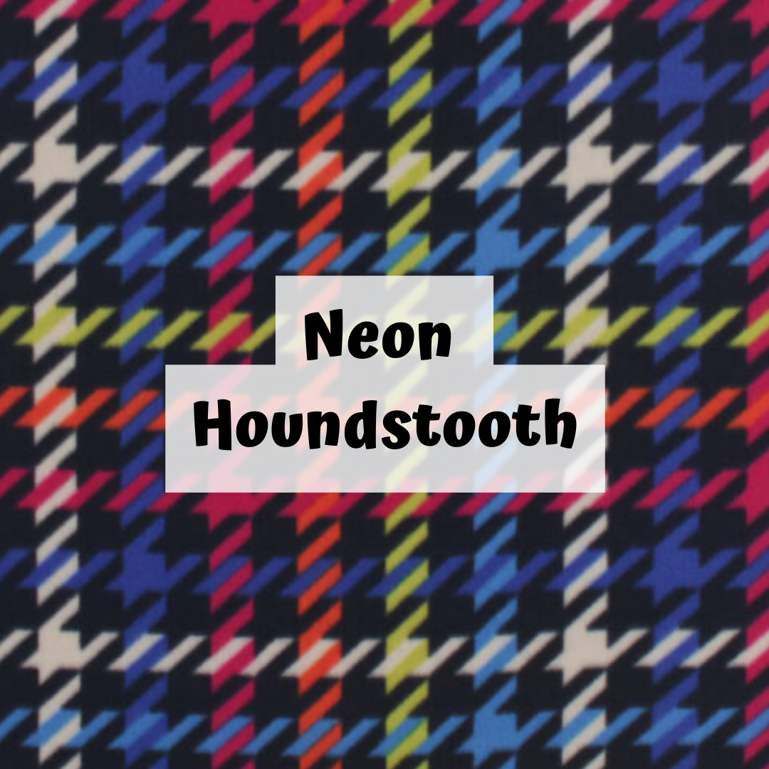 Neon Houndstooth Fleece
