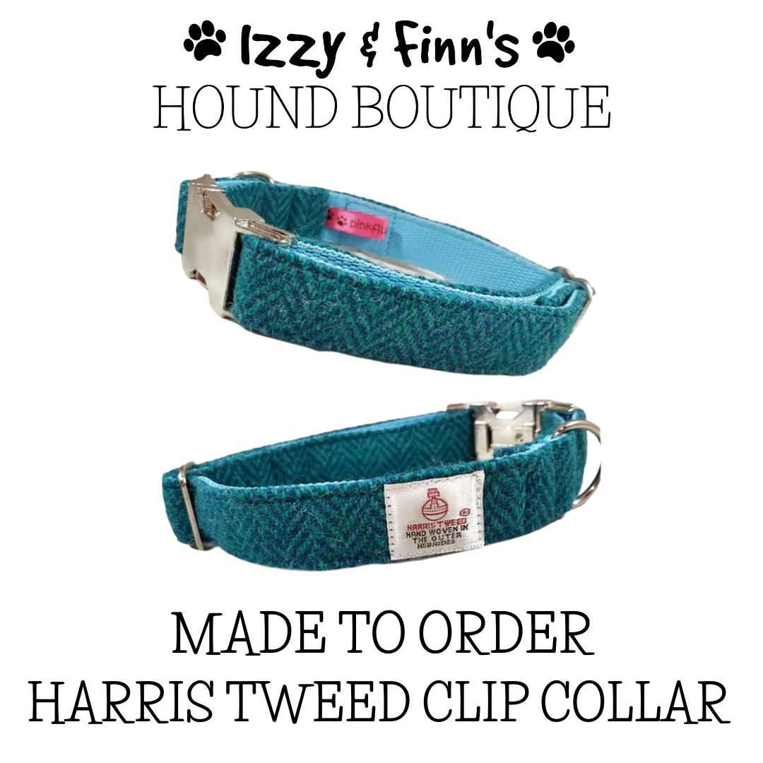 Made to Order -  Harris Tweed Clip Collar