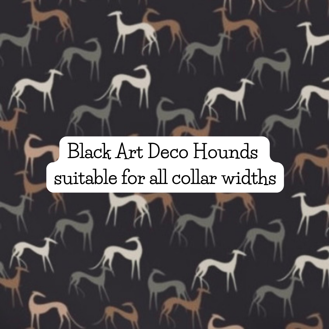 Black Art Deco Hounds