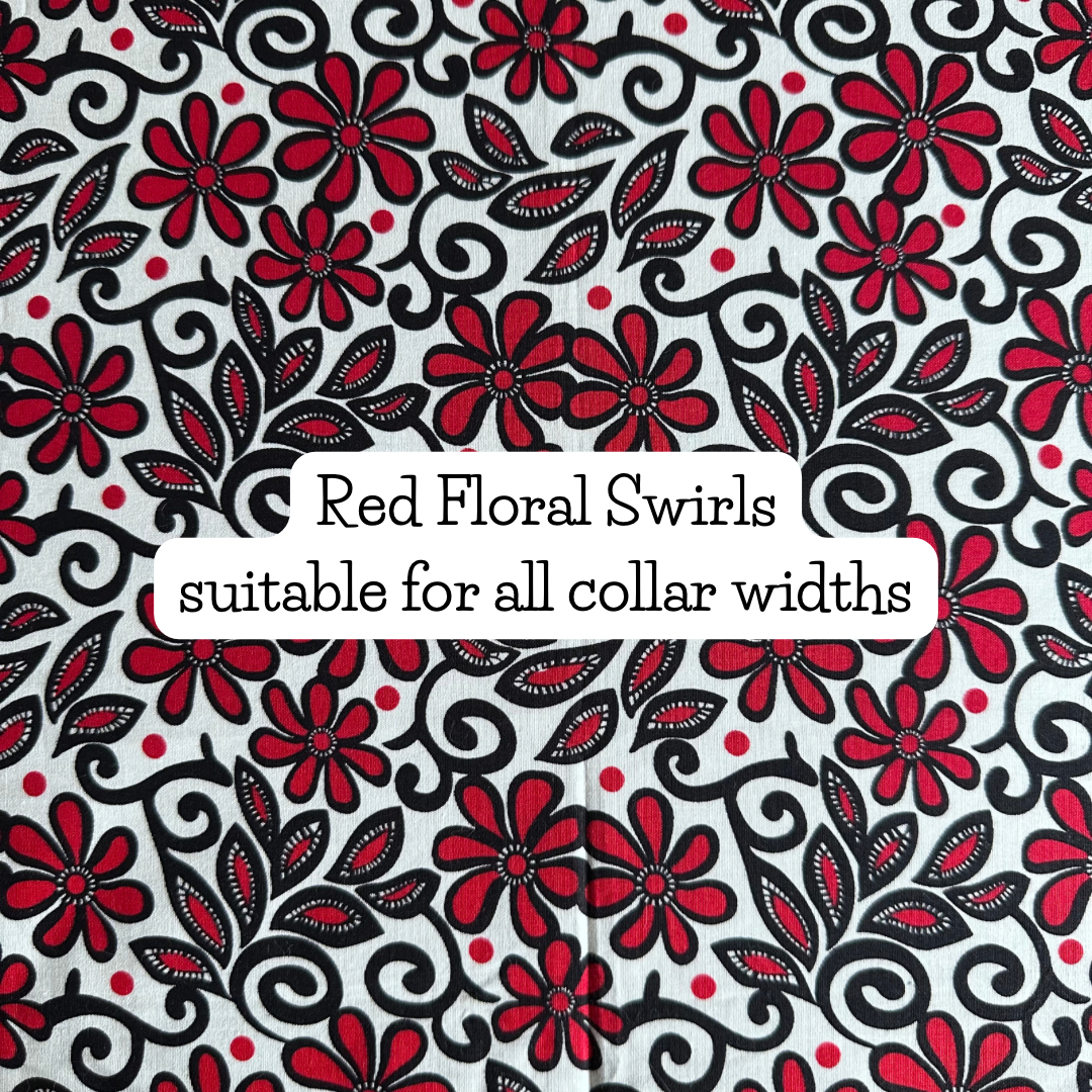 Red Floral Swirls