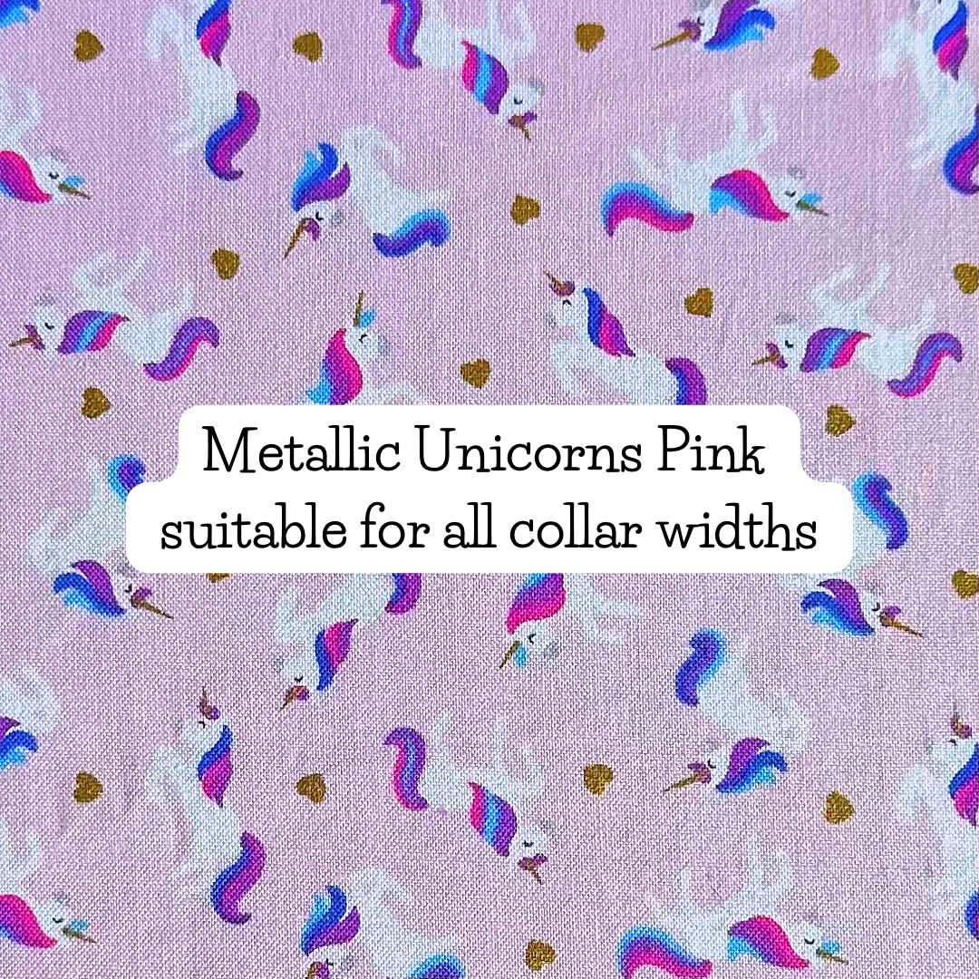 Metallic Unicorns Pink