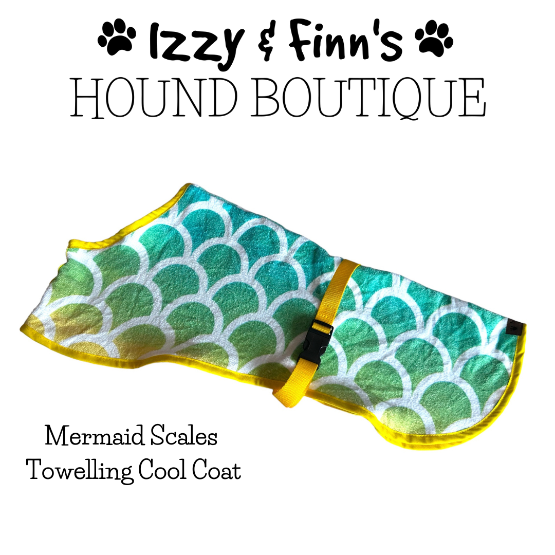 Ready Made - Mermaid Scales Towelling Cool Coat - Whippet 21"