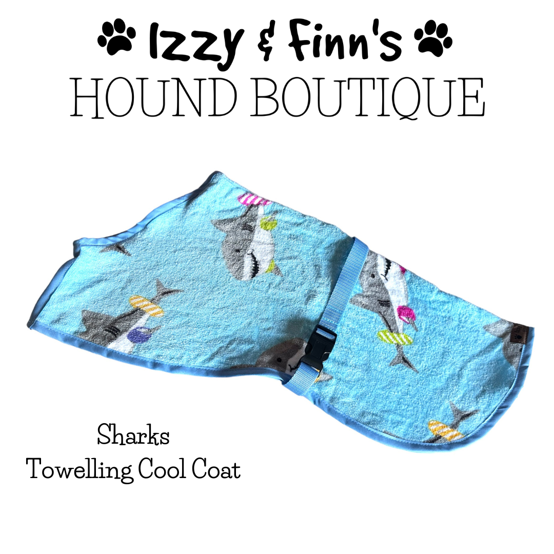Ready Made - Sharks Towelling Cool Coat - Whippet 19