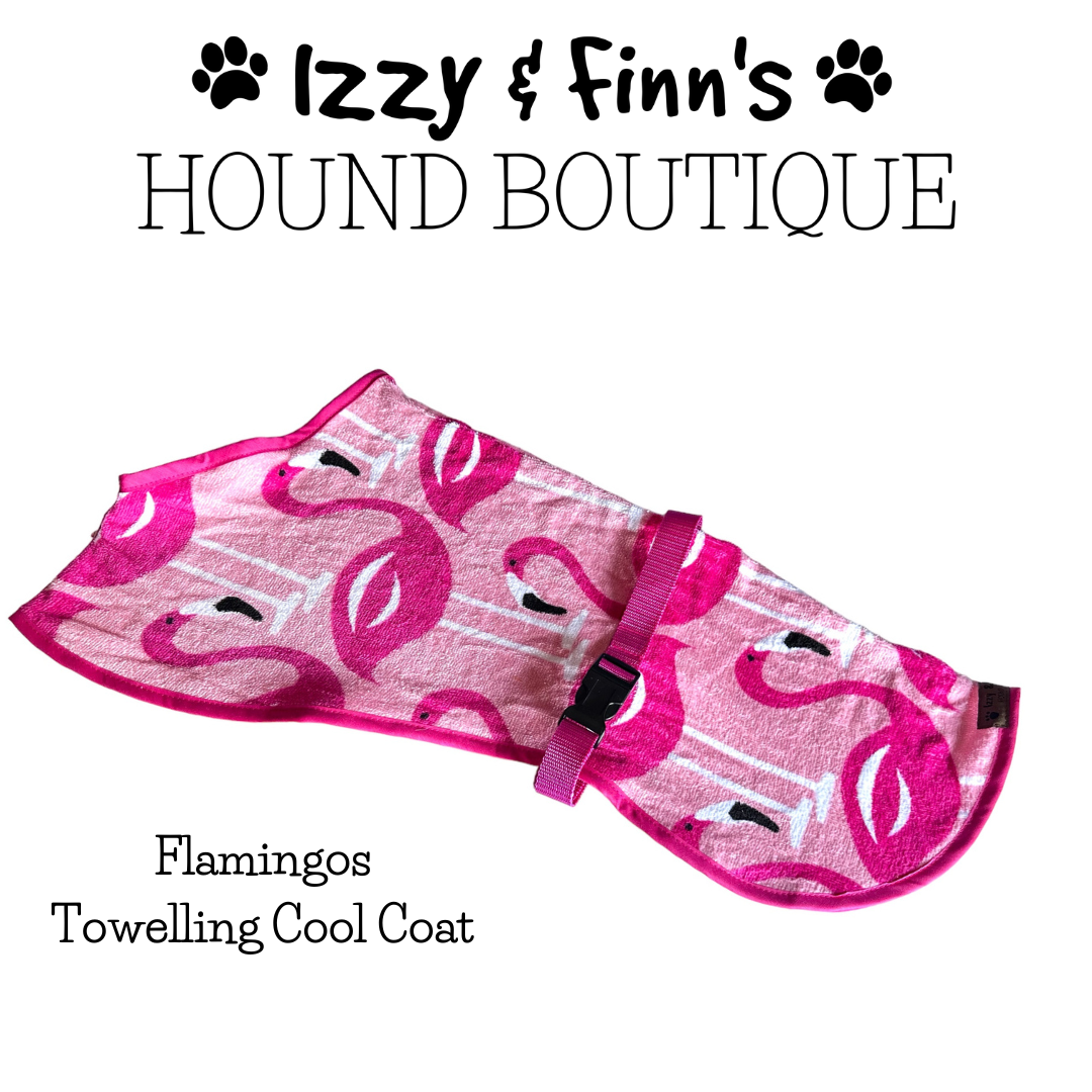 Ready Made - Flamingos Towelling Cool Coat - Whippet 21