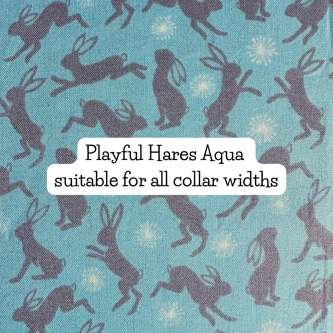 Playful Hares Aqua