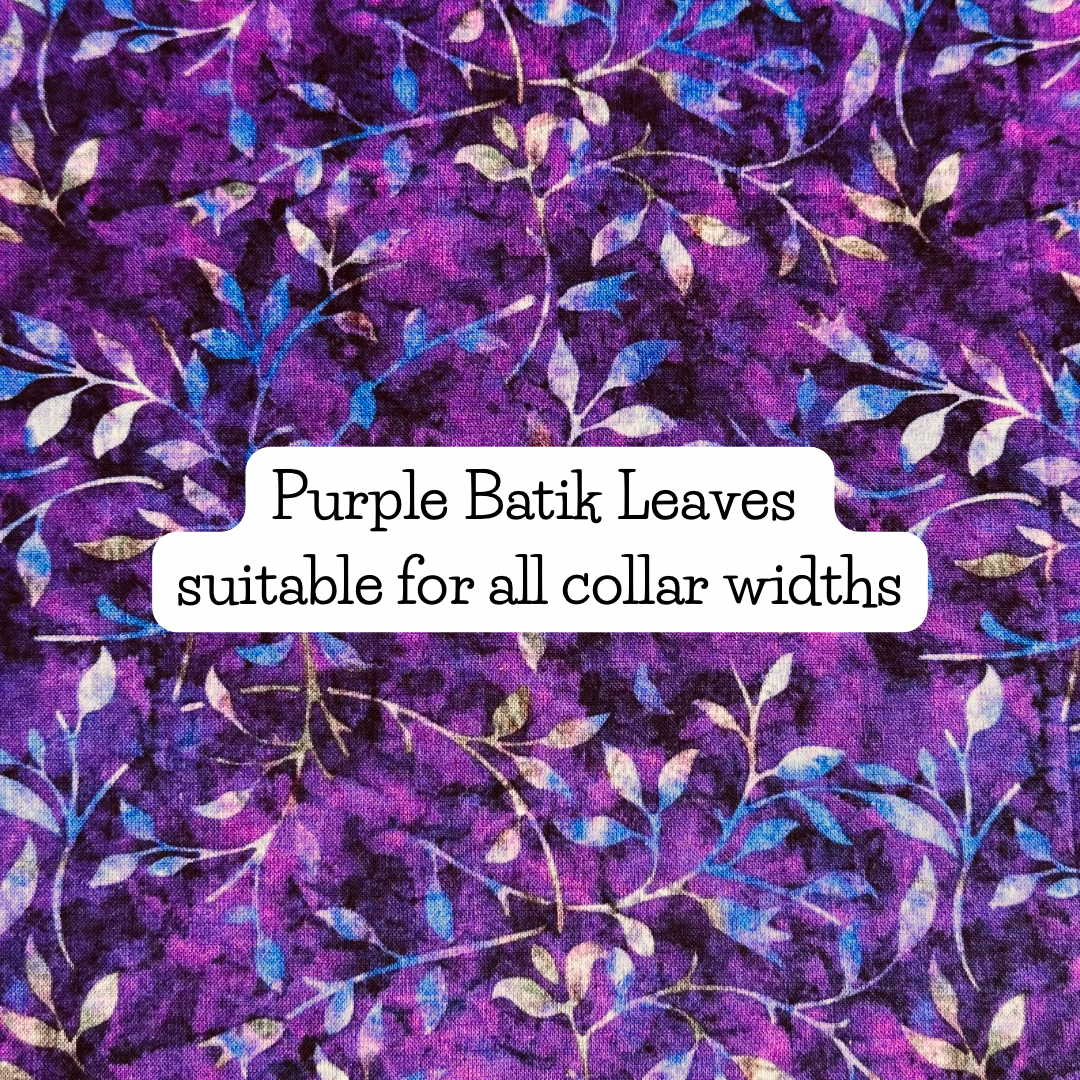 Purple Batik Leaves