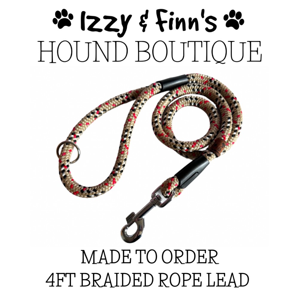 Made to Order - 4ft Braided Rope Leads