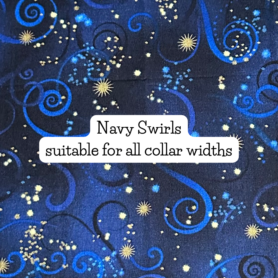 Navy Swirls