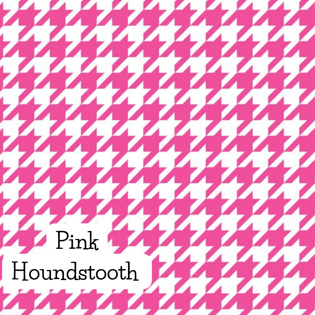 Pink Houndstooth 