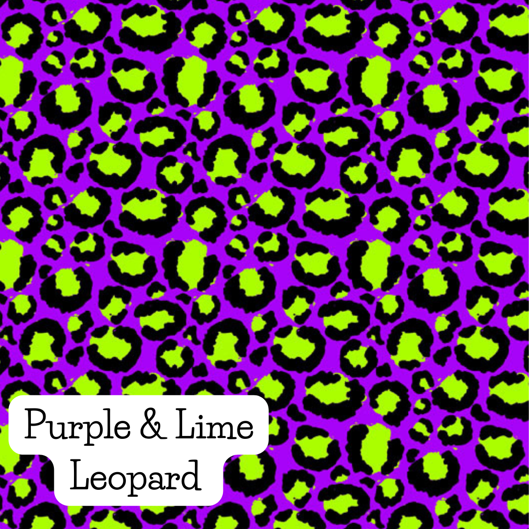 Purple & Lime Leopard