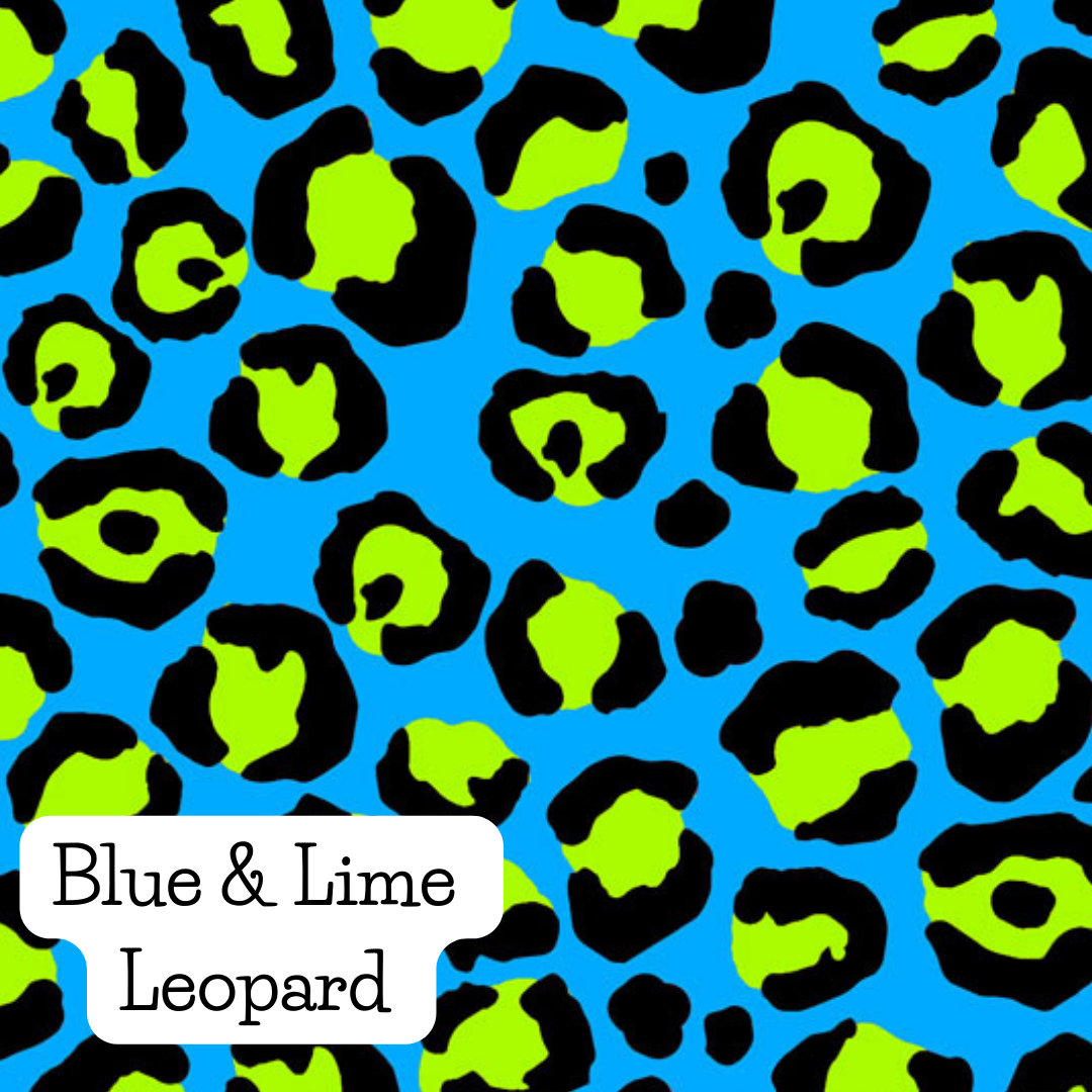 Blue & Lime Leopard