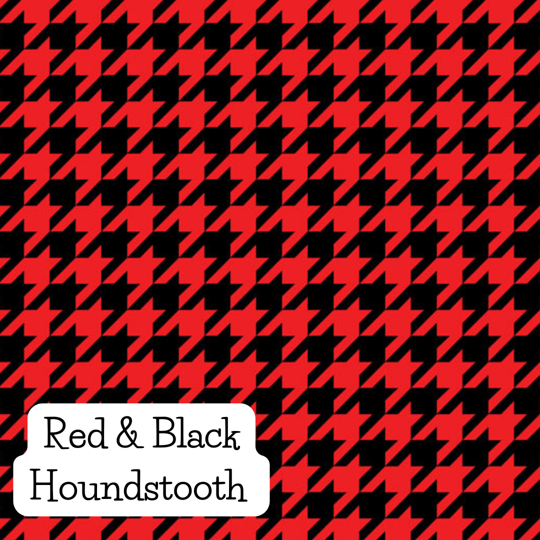 Red & Black Houndstooth