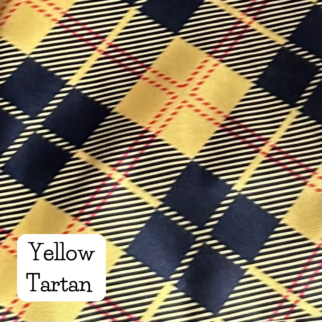 Yellow Tartan Waterproof Fabric