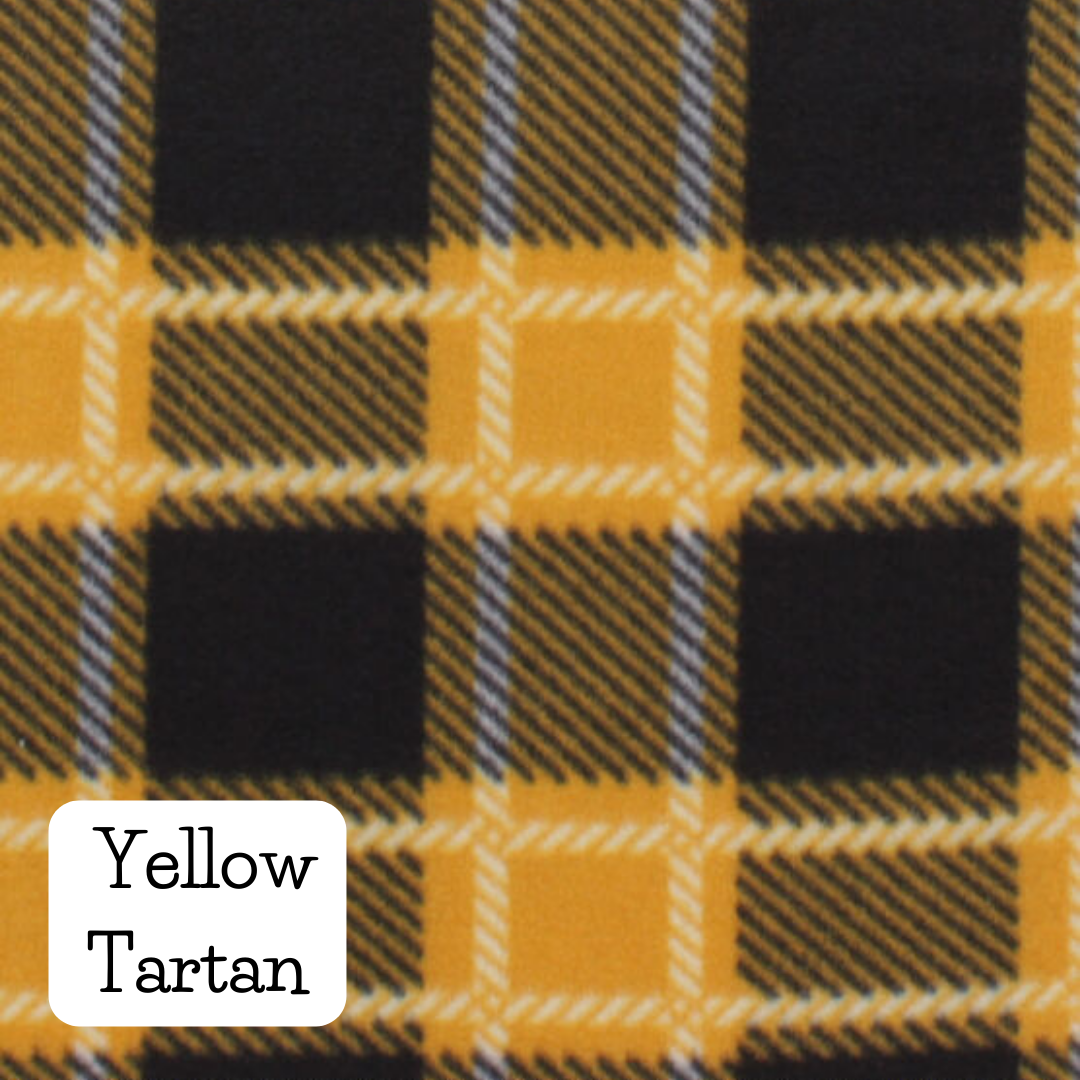Yellow tartan fleece