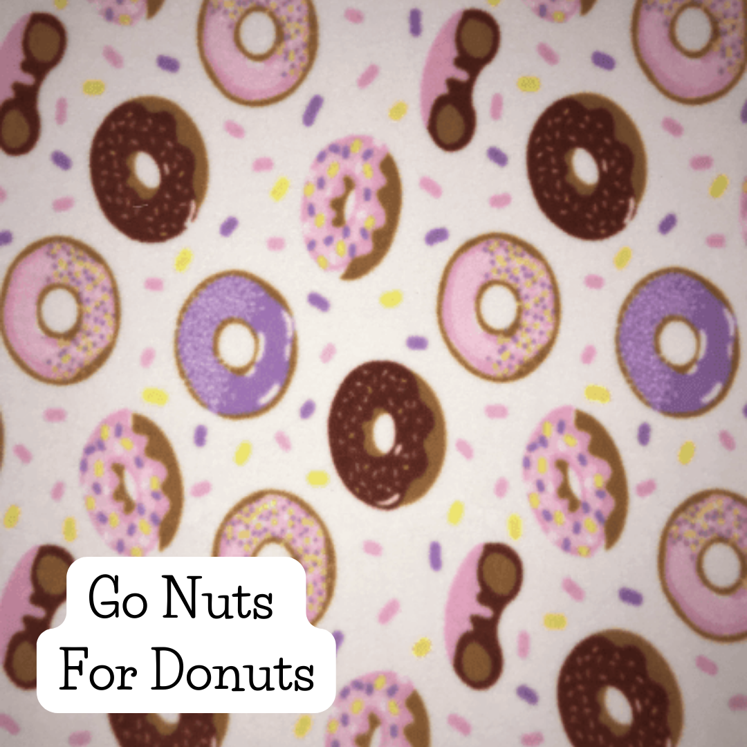 go nuts for donuts fleece