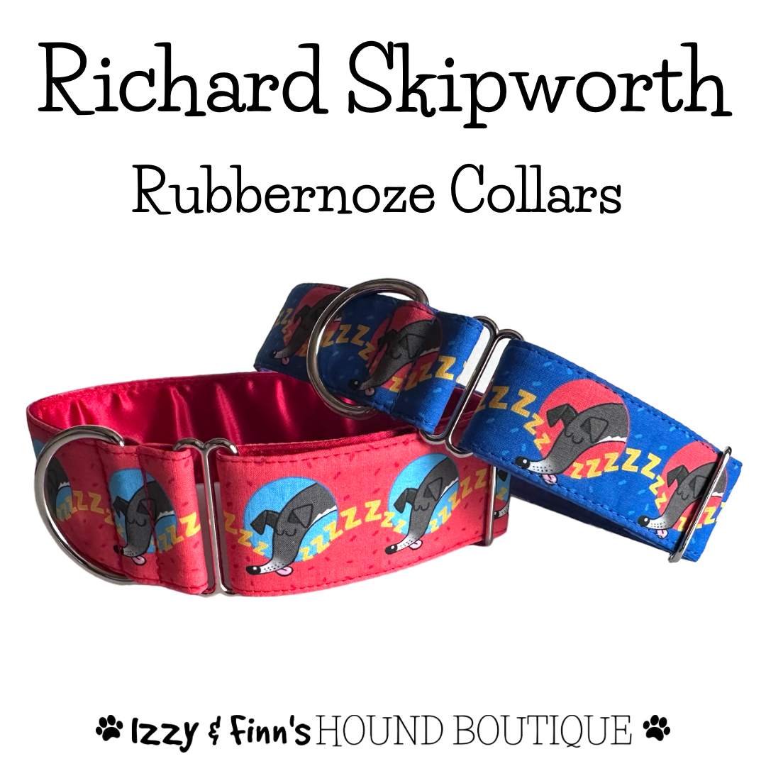 *NEW* Richard Skipworth 'Rubbernoze' Fabric Collars  **Made to Order**