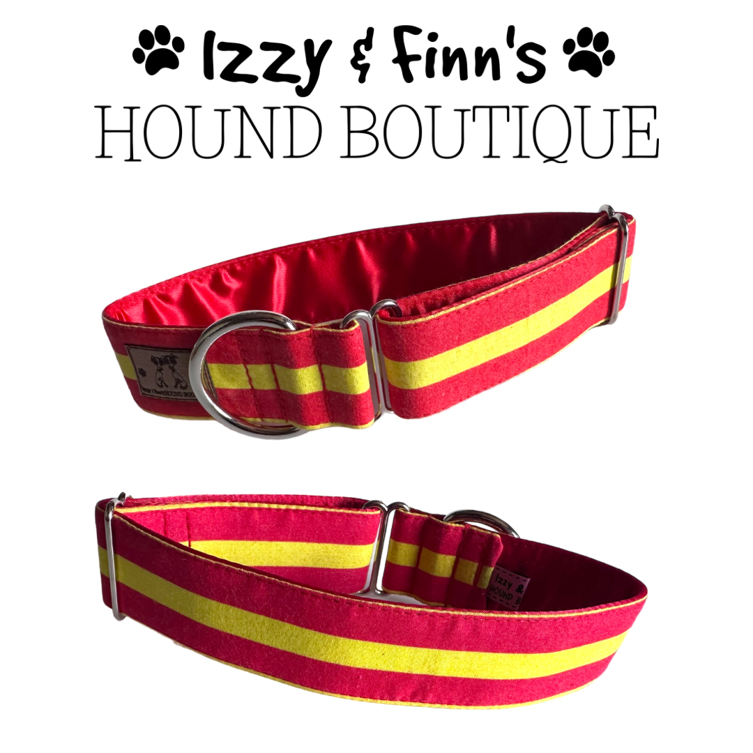 1.5" Spanish Stripes Greyhound House Collar