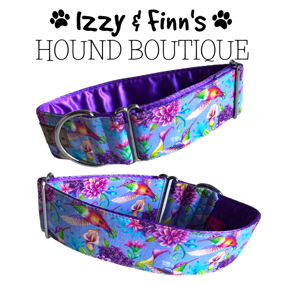 2" Hummingbirds Greyhound House Collar