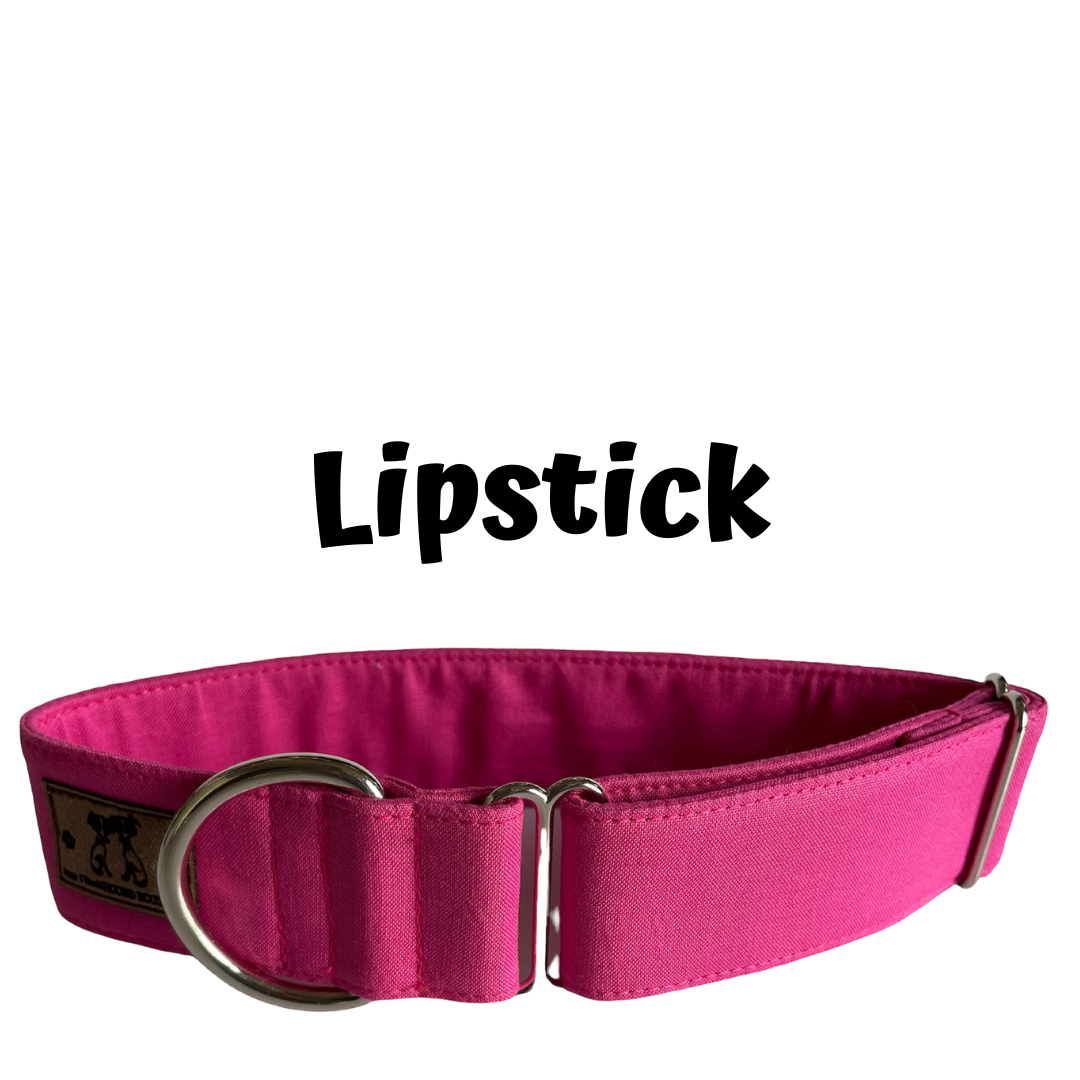 1.5" Lipstick Block Colour Greyhound House Collar