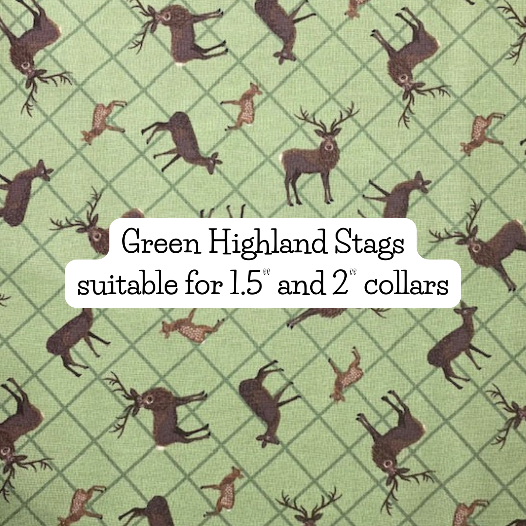 Green Highland Stags
