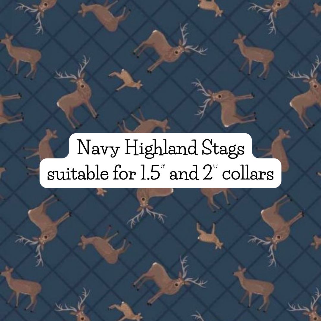 Navy Highland Stags