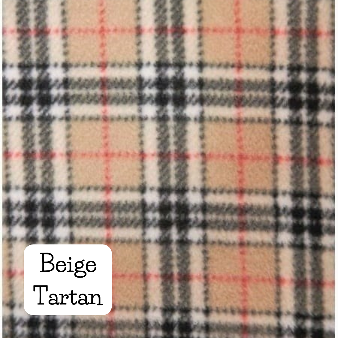 Beige Tartan Fleece