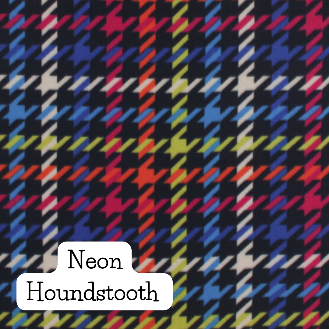 Neon Houndstooth Fleece