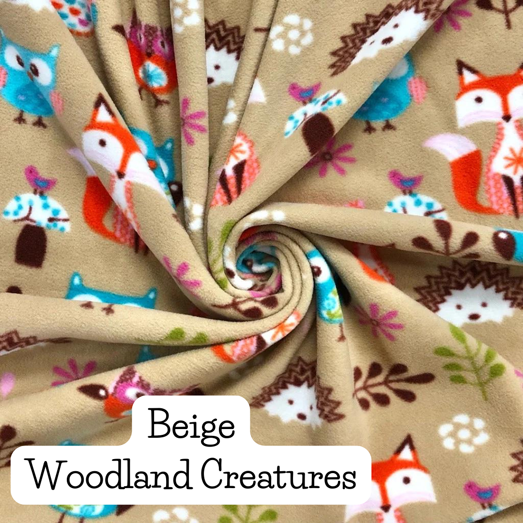 woodland creatures fleece