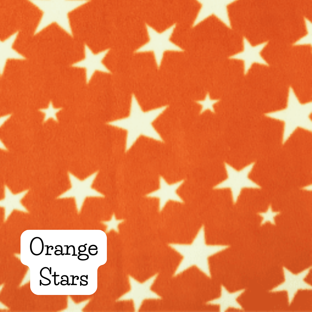 orange Stars fleece 