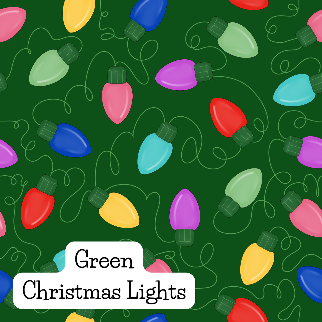 Green Christmas Lights T-shirt Tankies