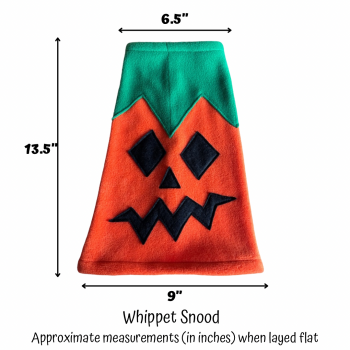 whippet pumpkin snood size