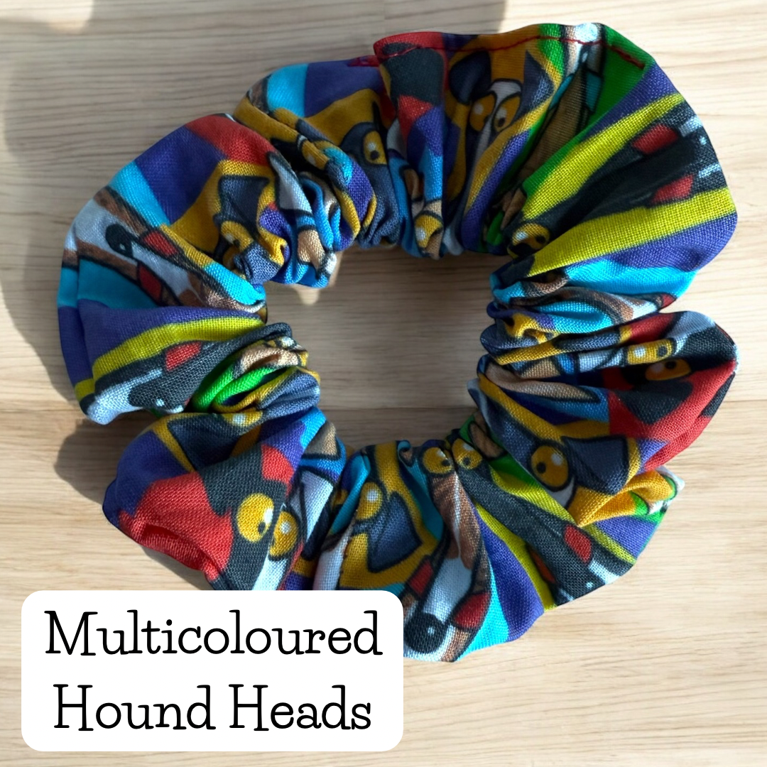 Richard Skipworth Multicoloured Hound Heads Scrunchie