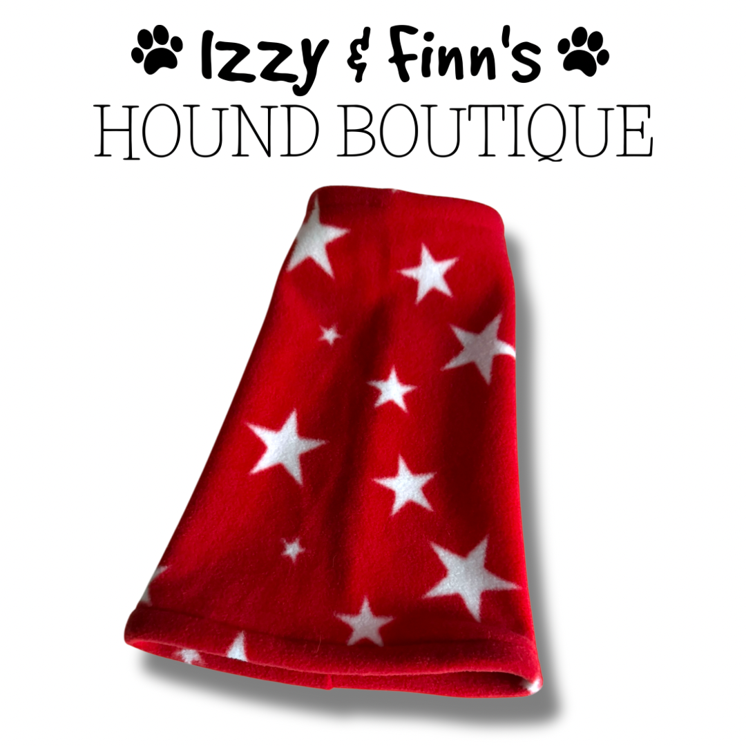 Ready Made - Red Stars Fleece Snood