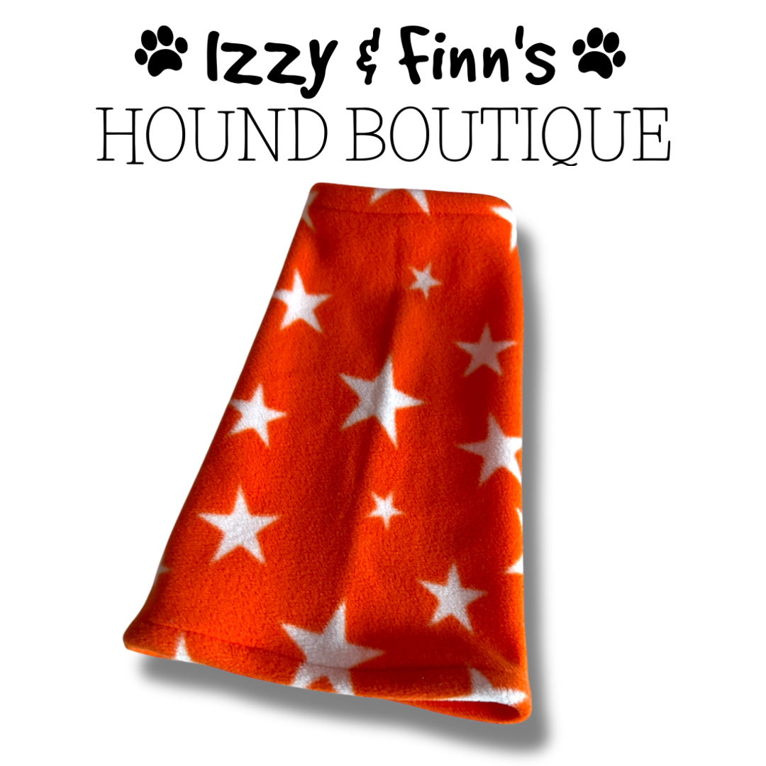 Ready Made - Orange Stars Fleece Snood