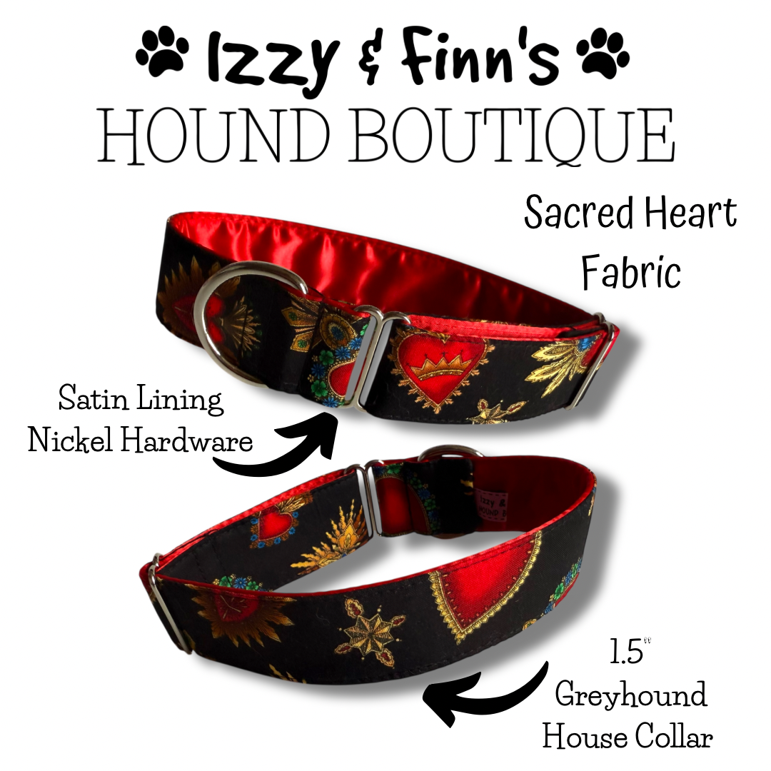 1.5" Sacred Heart Greyhound House Collar