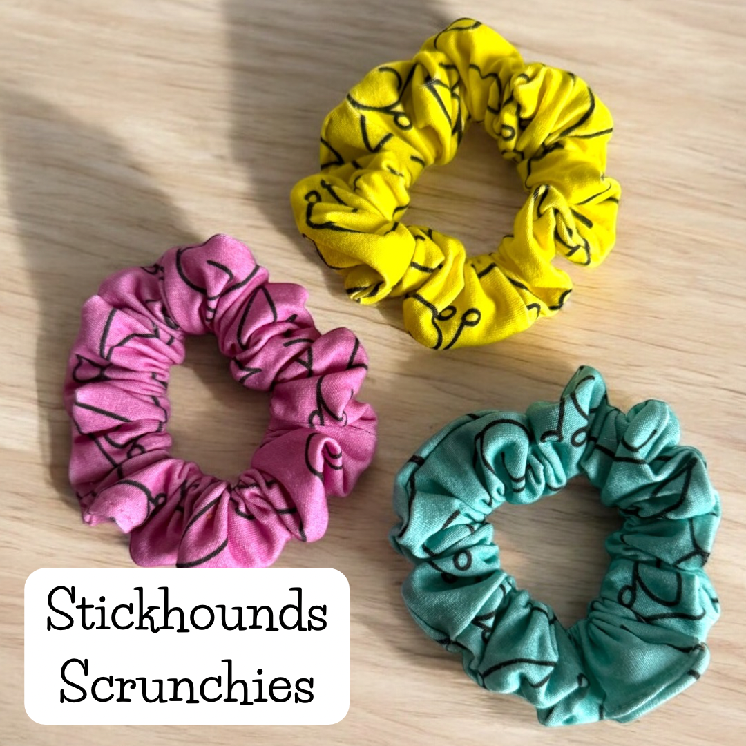 Stickhounds Scrunchies