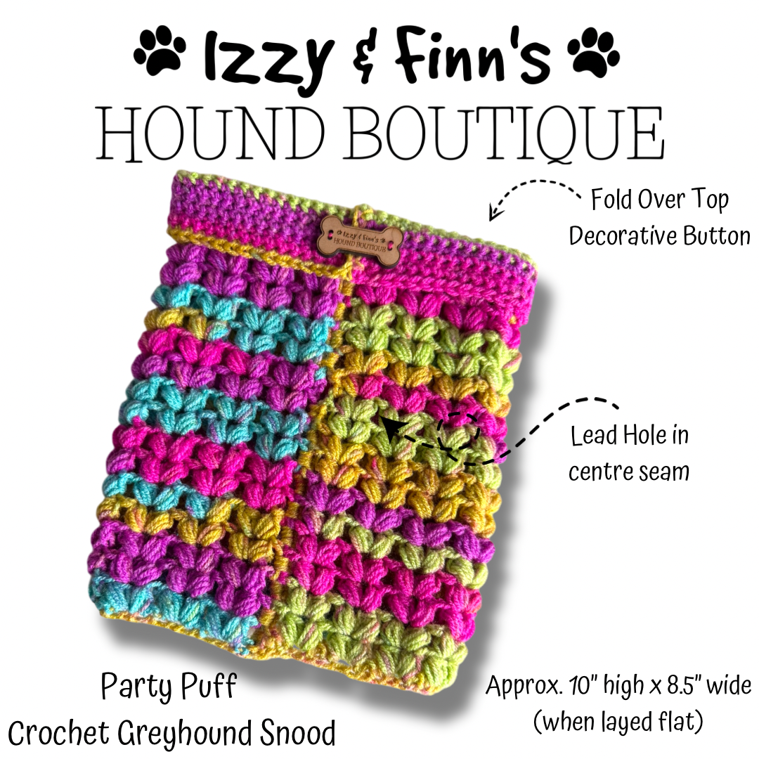Ready Made - Party Puff Crocheted Greyhound Snood
