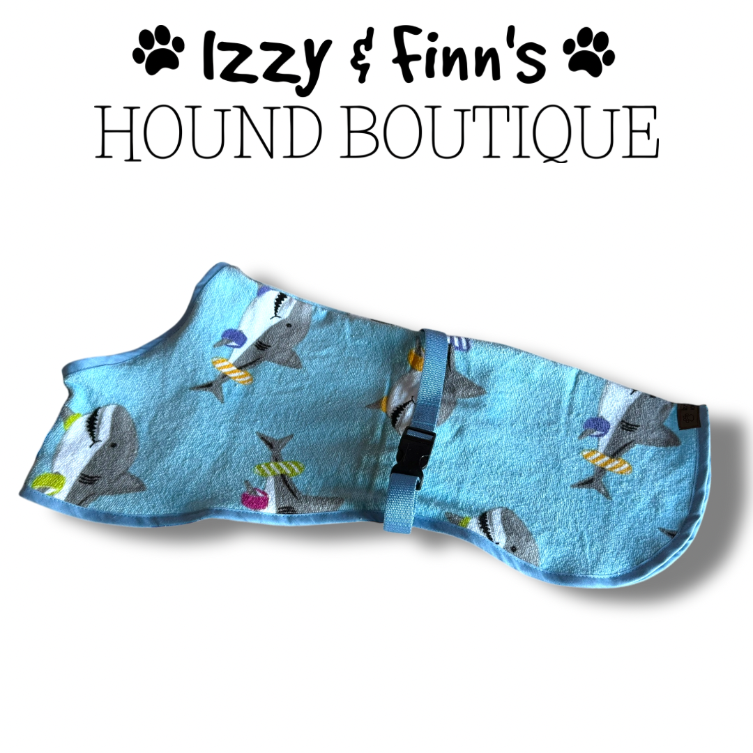 Ready Made - Sharks Towelling Cool Coat - Whippet 21"