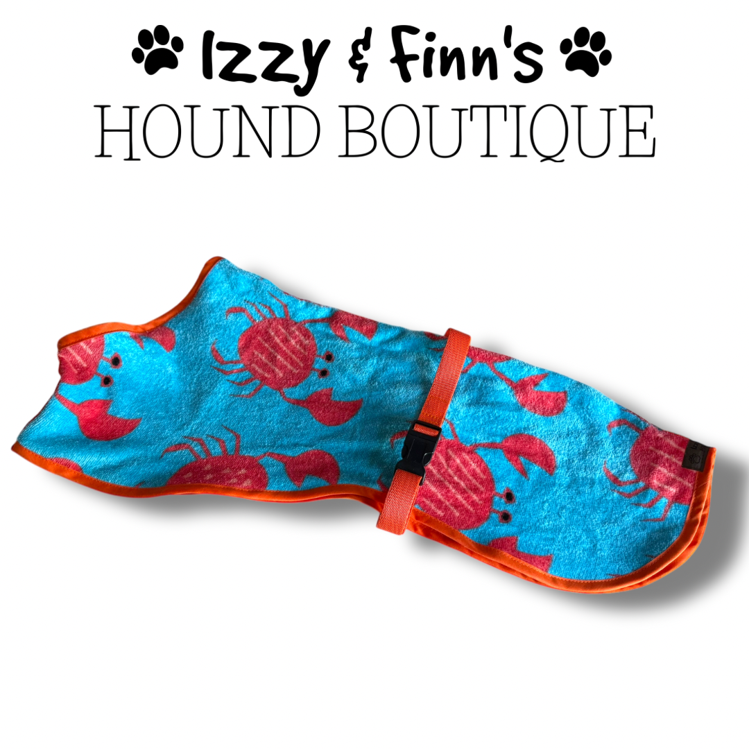 Ready Made - Crabs Towelling Cool Coat - Whippet 23"