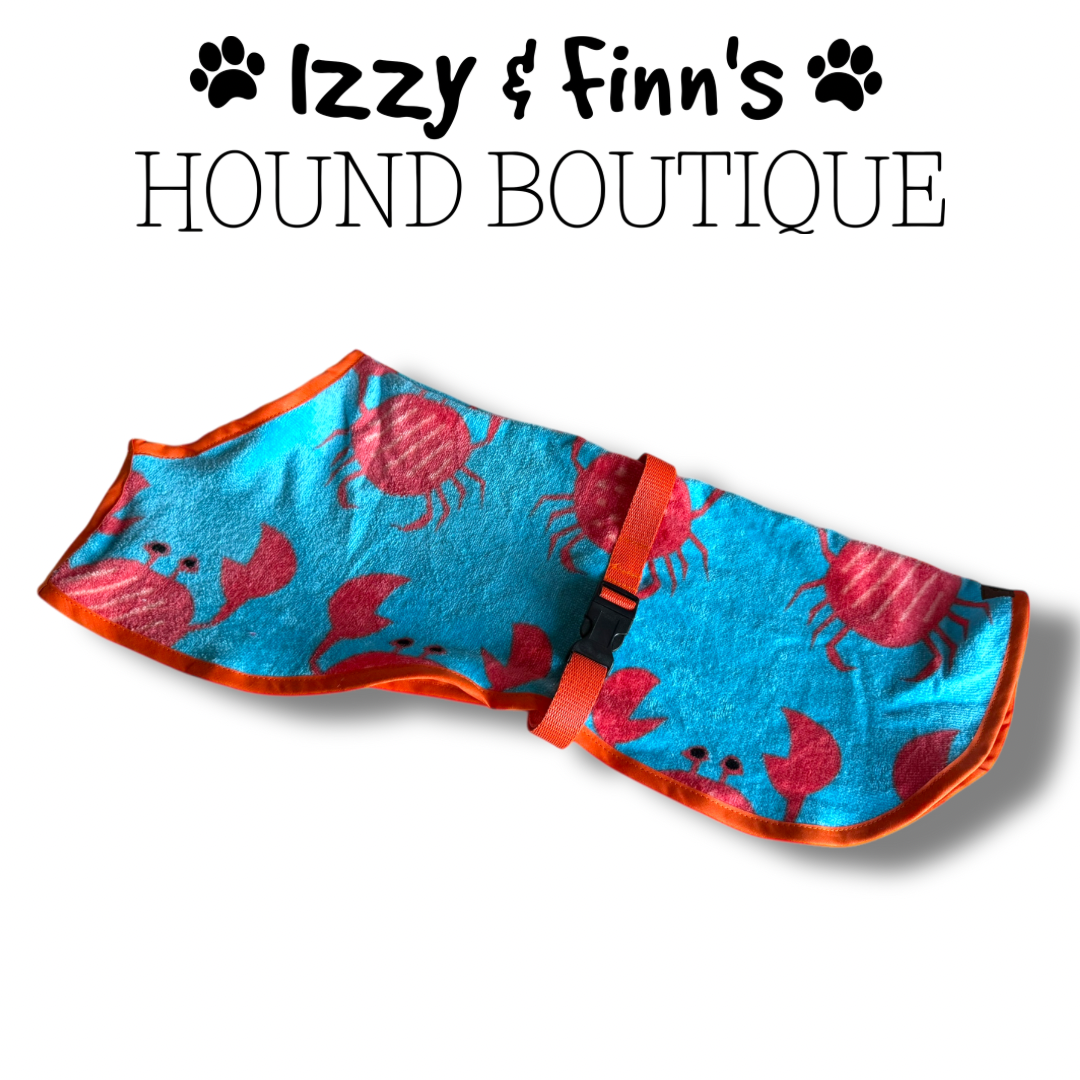 Ready Made - Crabs Towelling Cool Coat - Whippet 21"