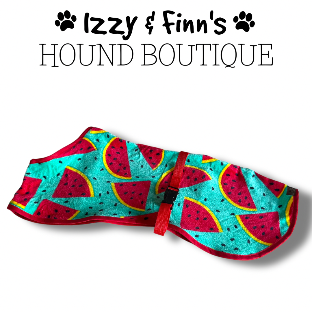 Ready Made - Watermelon Towelling Cool Coat - Whippet 23"