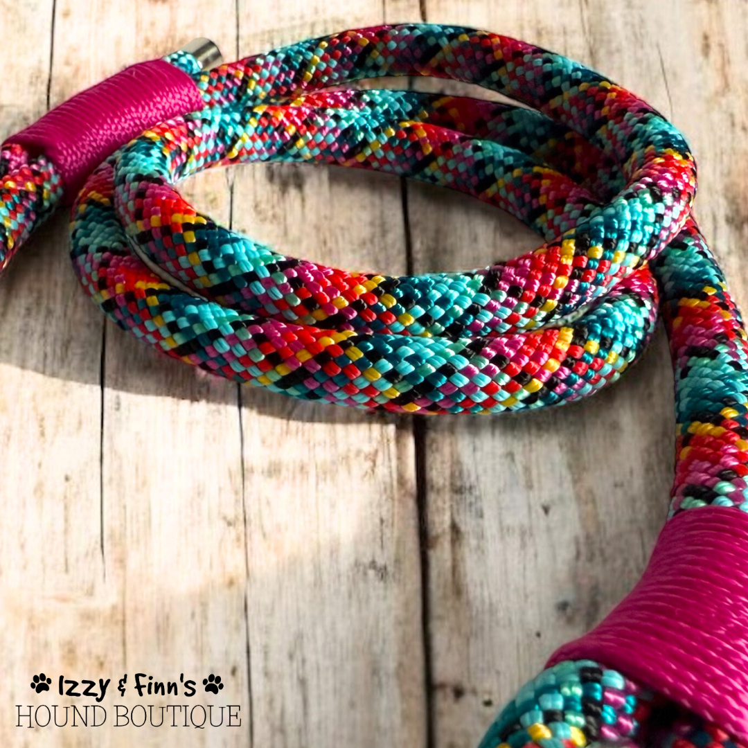 4ft 'Harlequin' Braided Rope Clip Lead