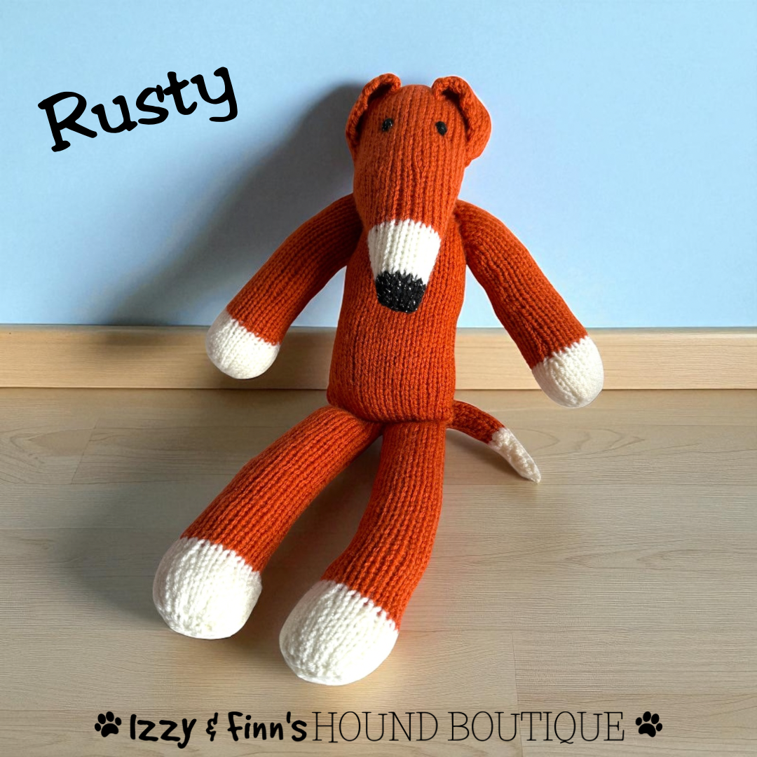 Rusty - The Knitted Sock Dog