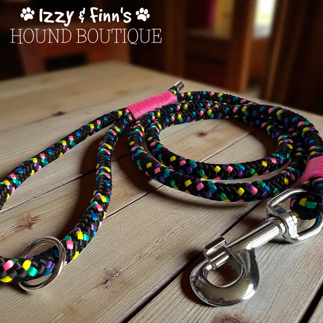 4ft 'Retro' Braided Rope Clip Lead