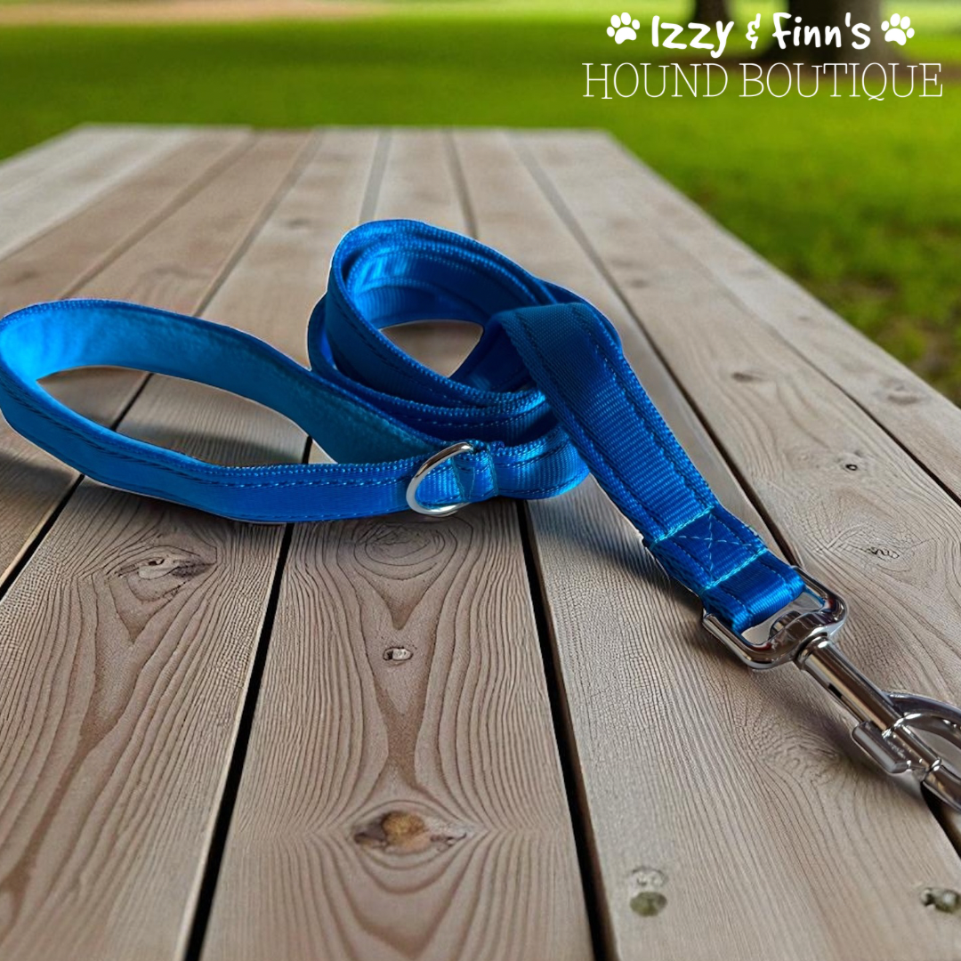 4ft Electric Blue Cushion Web Lead