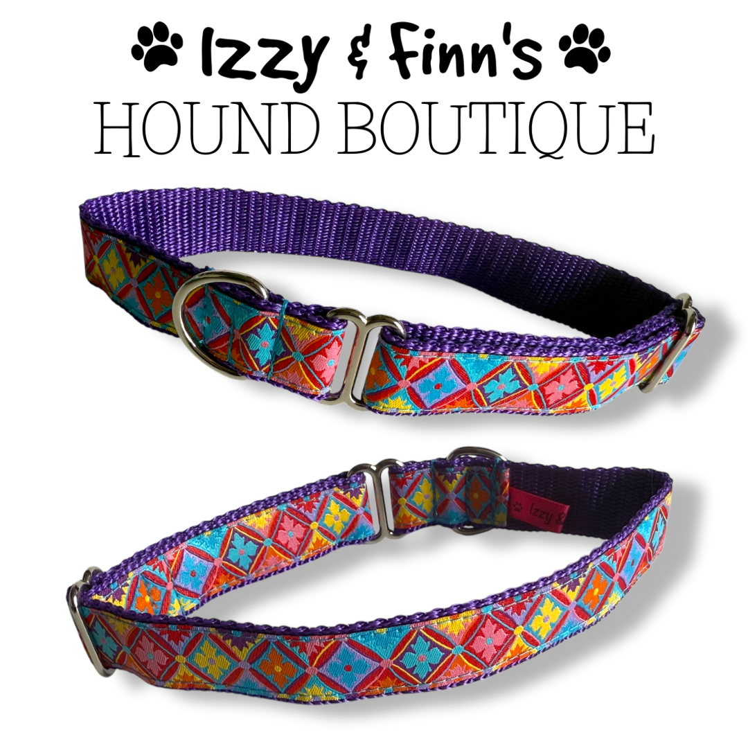 1" 'Harlequin' Greyhound Jacquard House Collar